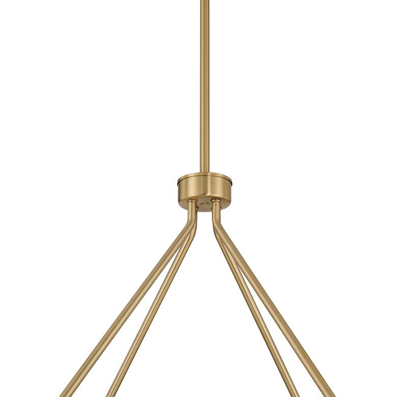 Image 6 Possini Euro Vana 28 1/2"W Gold and Faux Alabaster LED Ring Chandelier more views