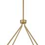 6_Possini Euro Vana 28 1/2"W Gold and Faux Alabaster LED Ring Chandelier more views