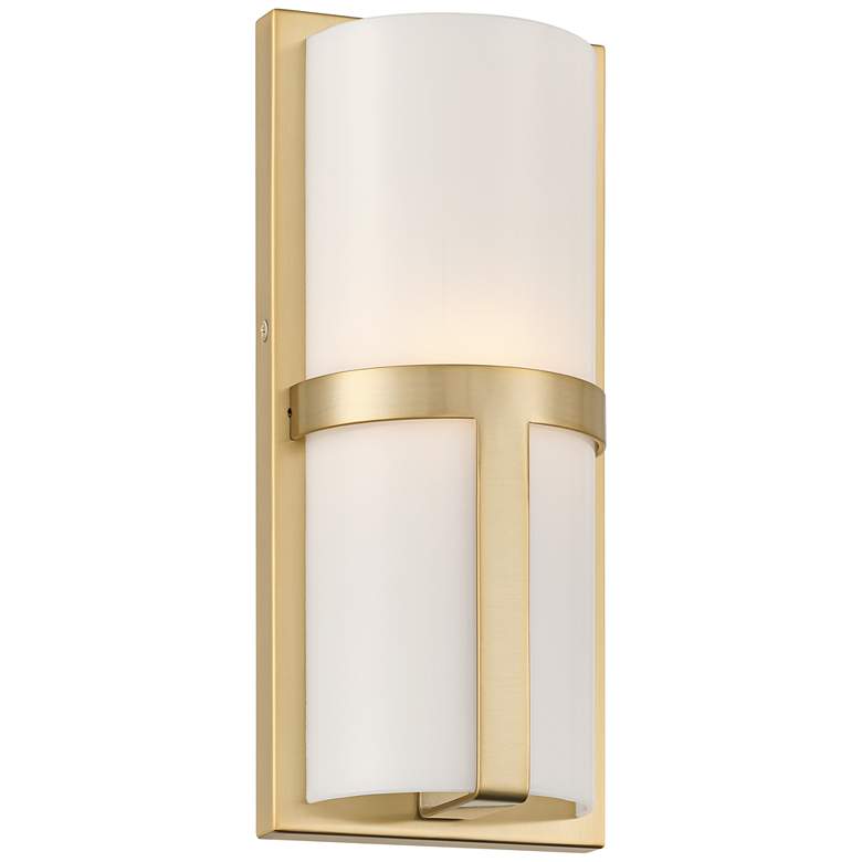 Image 1 Possini Euro Vanaheim 12" High Soft Gold Wall Sconce