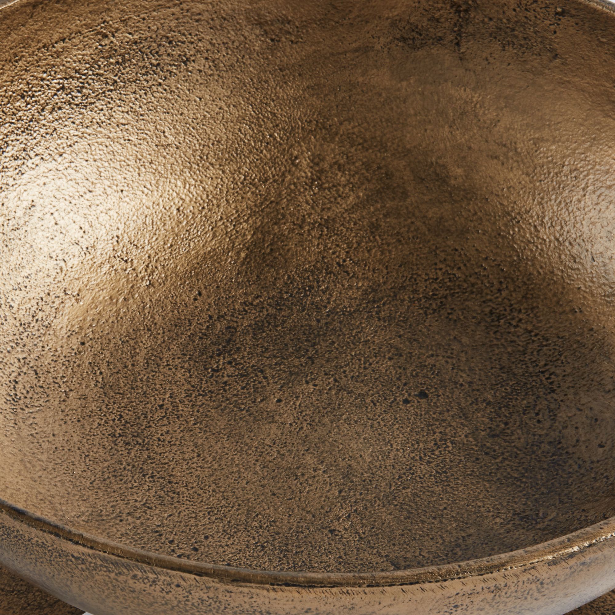 Image 5 Possini Euro Vanda 11" Wide Antique Gold Metal Footed Bowl more views