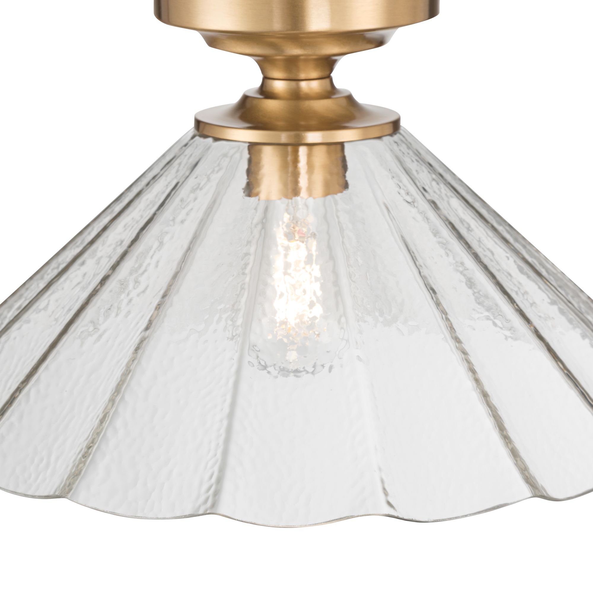 Image 3 Possini Euro Vandross 15 3/4" Wide Warm Brass Ceiling Light more views