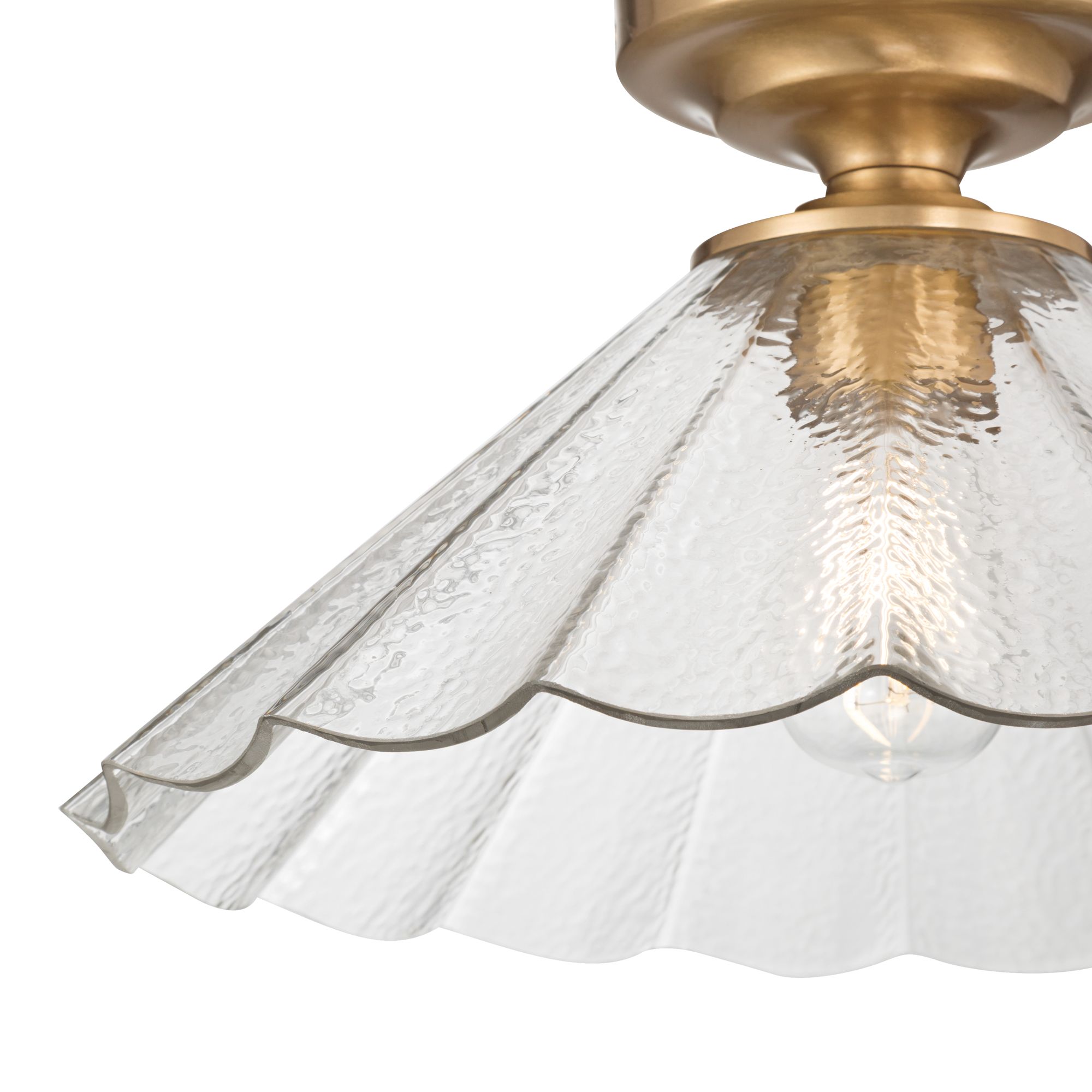 Image 4 Possini Euro Vandross 15 3/4" Wide Warm Brass Ceiling Light more views