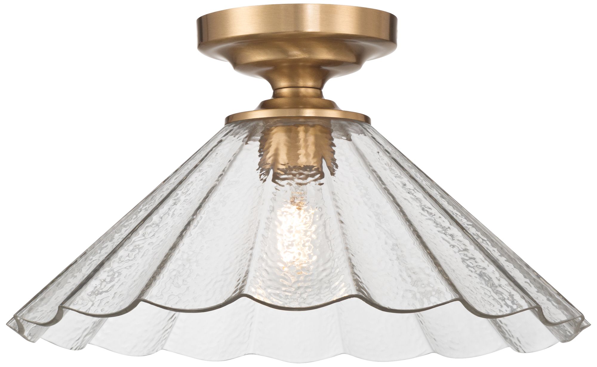 Image 6 Possini Euro Vandross 15 3/4" Wide Warm Brass Ceiling Light more views