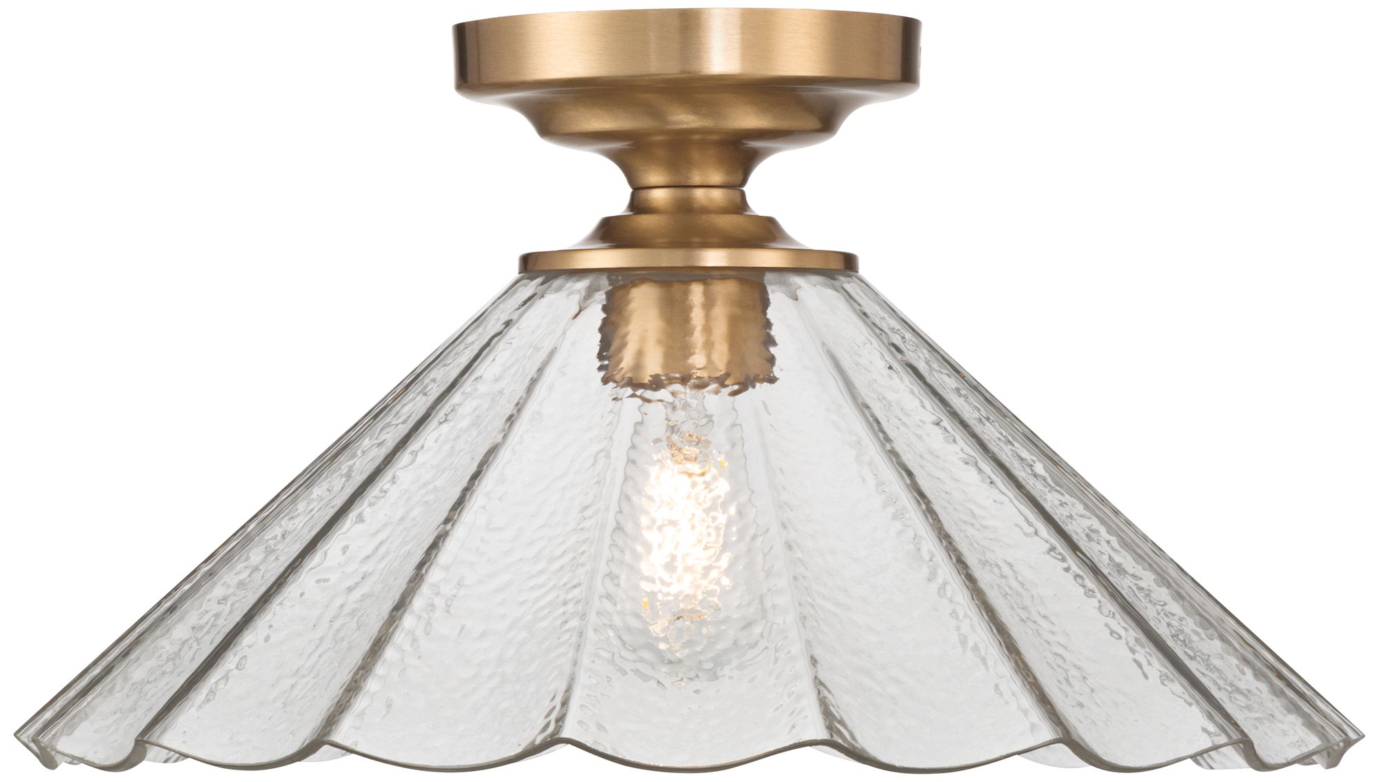 Image 7 Possini Euro Vandross 15 3/4" Wide Warm Brass Ceiling Light more views