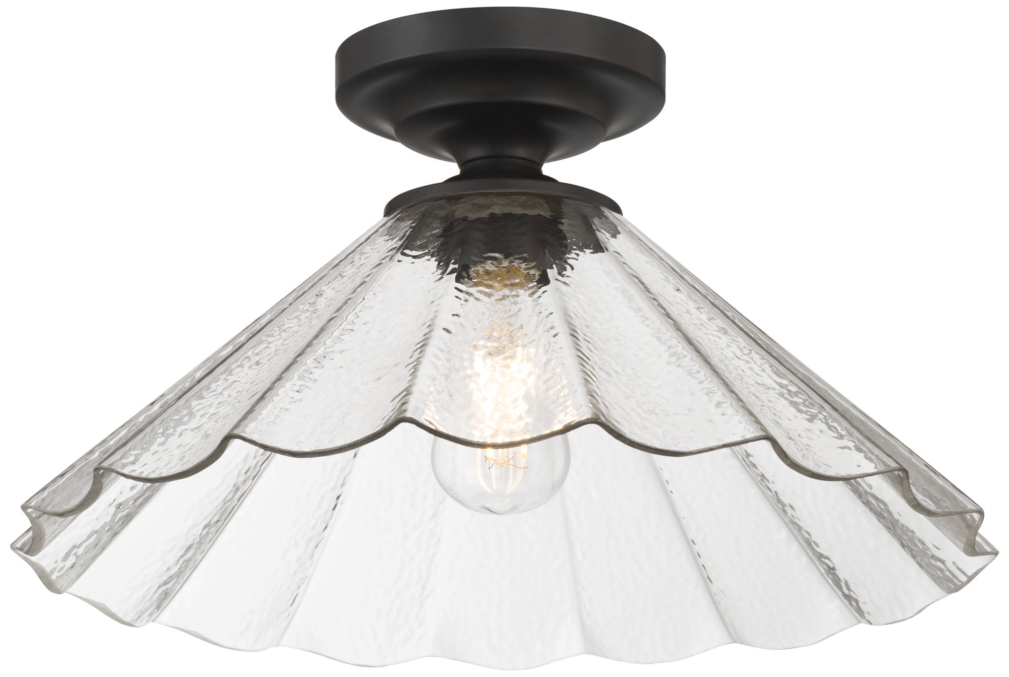 Image 2 Possini Euro Vandross 16" Wide Matte Black Ceiling Light