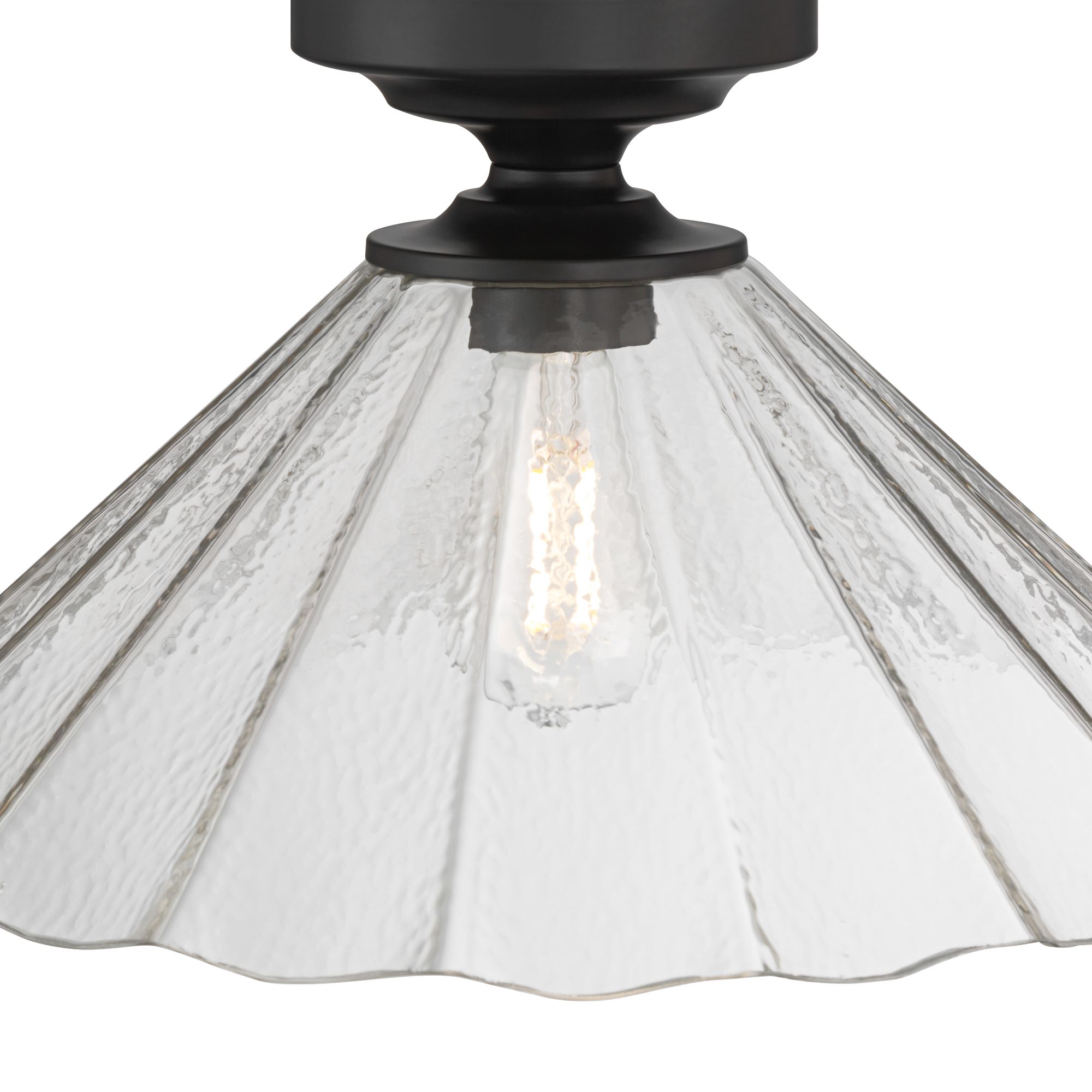 Image 3 Possini Euro Vandross 16" Wide Matte Black Ceiling Light more views