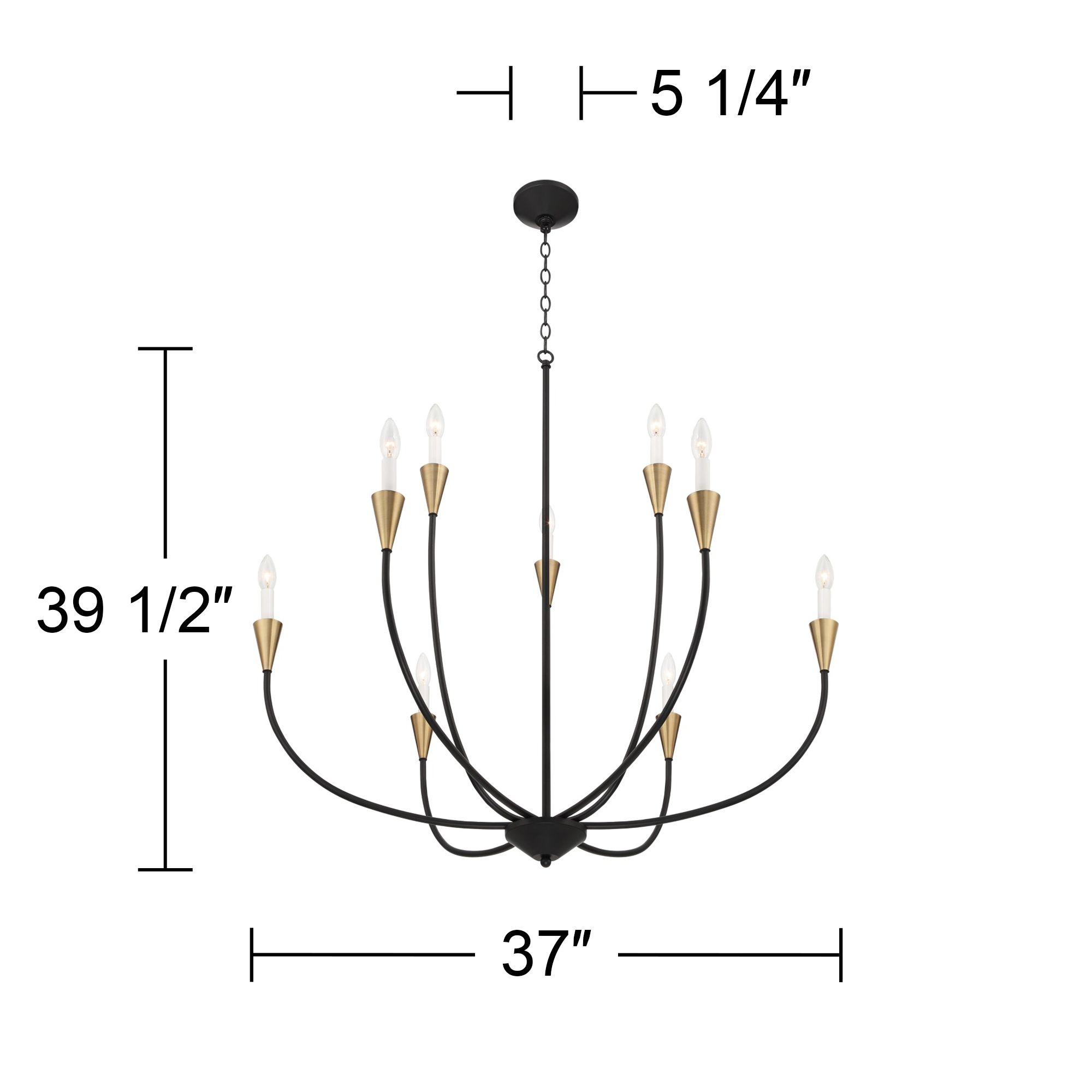 Watch A Video About the Possini Euro Vanelti Black and Gold 9 Light Chandelier