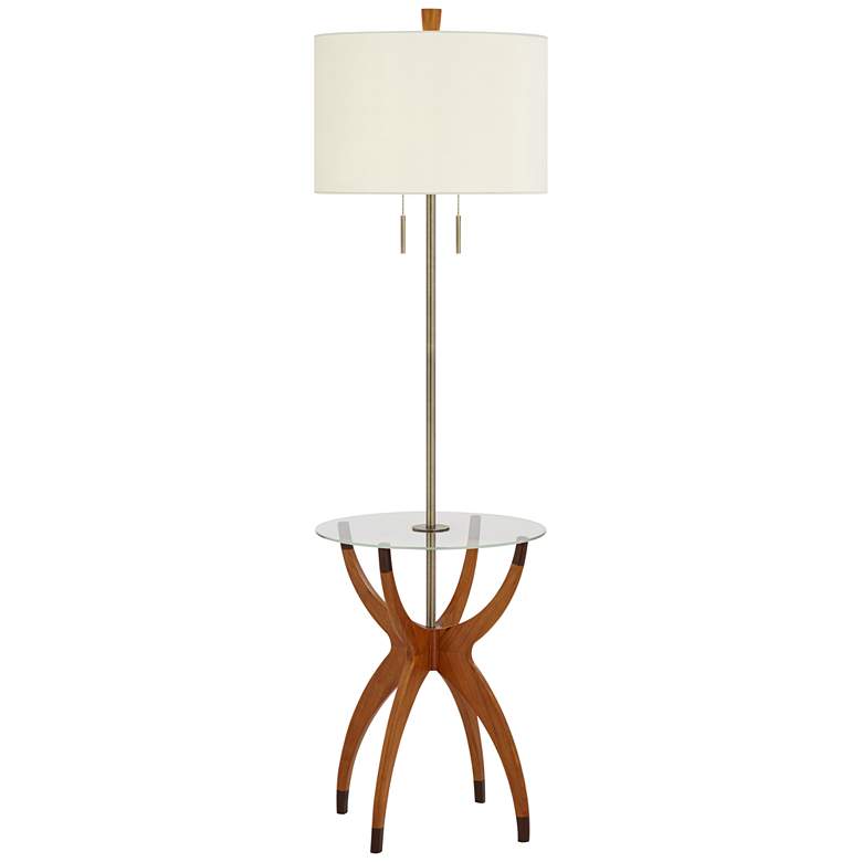 Image 2 Possini Euro Vanguard 64" Mid-Century Modern Tray Floor Lamp