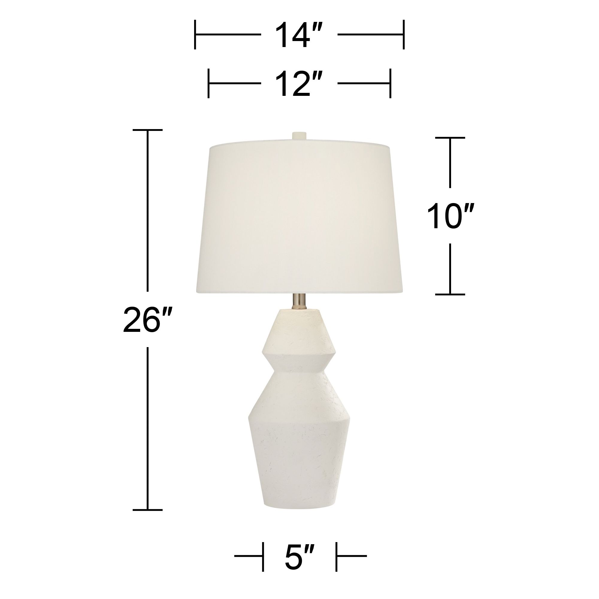 Possini Euro Velas 26" Modern Gourd White Table Lamps Set of 2