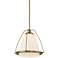 Possini Euro Venetia 14" Wide Warm Brass Mini Pendant Light