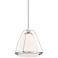 Possini Euro Venetia 14" Wide White Glass Mini Pendant Light