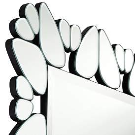 Image3 of Possini Euro Veneto Cut Glass Pattern 28" x 40" Wall Mirror more views