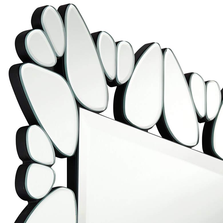 Image 3 Possini Euro Veneto Cut Glass Pattern 28" x 40" Wall Mirror more views