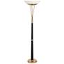 2_Possini Euro Ventura 75" Brass Light Blaster Torchiere Floor Lamp