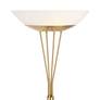 3_Possini Euro Ventura 75" Brass Light Blaster Torchiere Floor Lamp more views