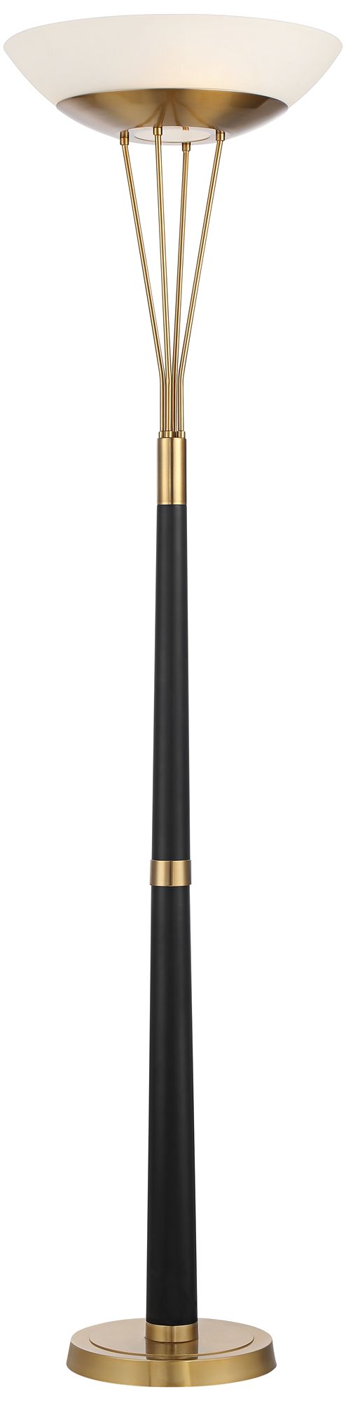 Possini Euro Ventura 75" Brass Light Blaster Torchiere Floor Lamp