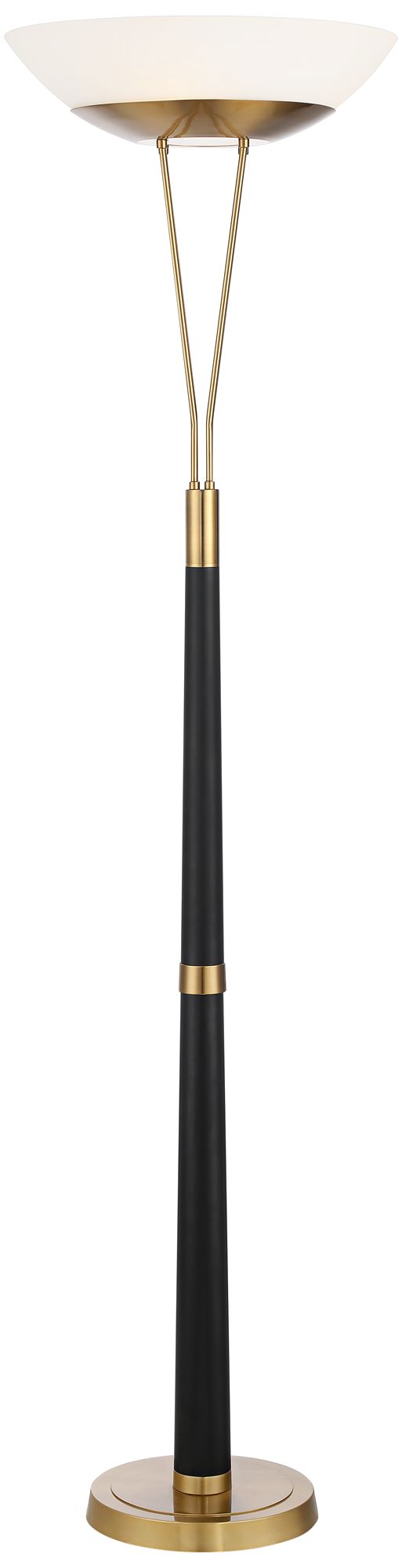 Possini Euro Ventura 75" Brass Light Blaster Torchiere Floor Lamp