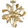 Possini Euro Verity 22" 6-Light LED Modern Gold Twisted Ceiling Light