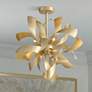 2_Possini Euro Verity 22" 6-Light LED Modern Gold Twisted Ceiling Light