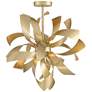 7_Possini Euro Verity 22" 6-Light LED Modern Gold Twisted Ceiling Light more views