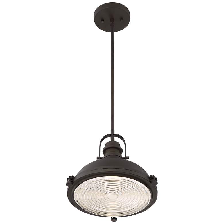 Image 5 Possini Euro Verndale 11 1/2" Wide Bronze Industrial Mini Pendant more views