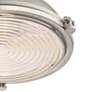 Possini Euro Verndale 11 3/4" Brushed Nickel Industrial Ceiling Light