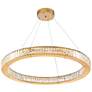 Watch A Video About the Possini Euro Vesta Gold Crystal LED Pendant Chandelier