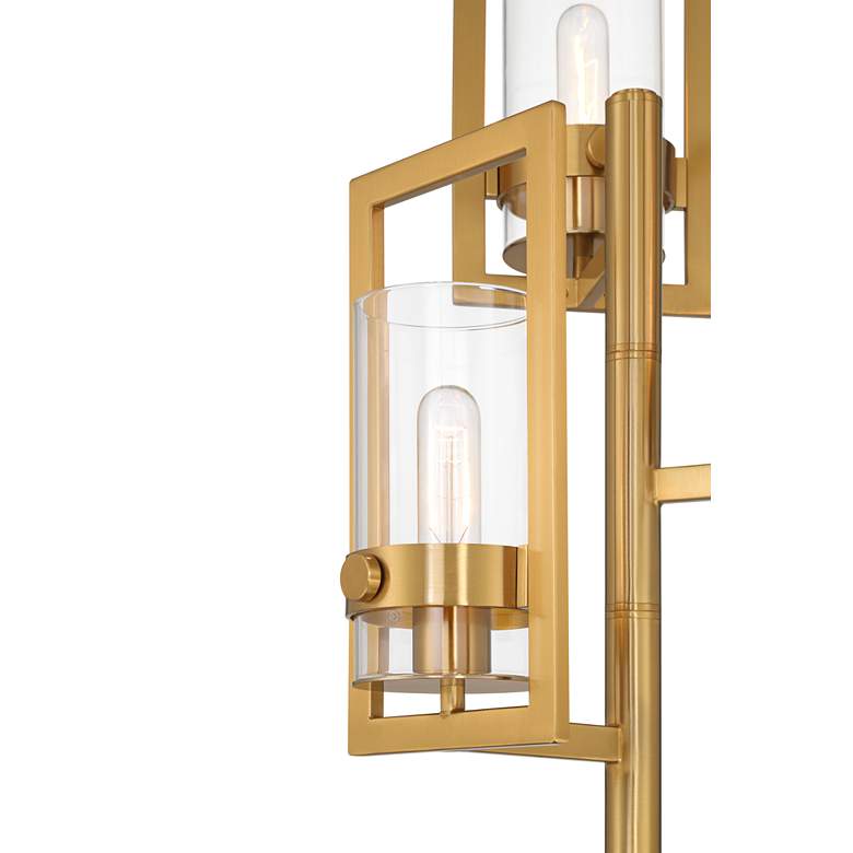 Image 3 Possini Euro Vicente 66 1/2 inch Warm Gold Modern 3-Light Floor Lamp more views