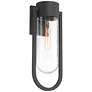 3_Possini Euro Villa Lane 18 1/2" High Sand Black Outdoor Wall Light