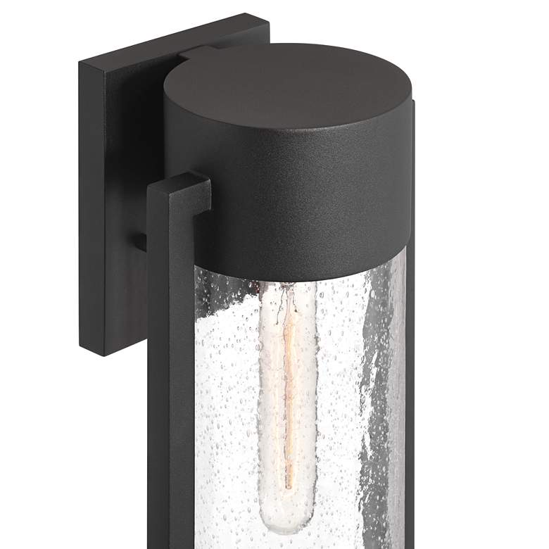 Image 3 Possini Euro Villa Lane 18 1/2" High Sand Black Outdoor Wall Light more views