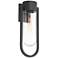 Possini Euro Villa Lane 18 1/2" High Sand Black Wall Sconce