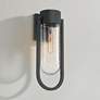 1_Possini Euro Villa Lane 18 1/2" High Sand Black Wall Sconce