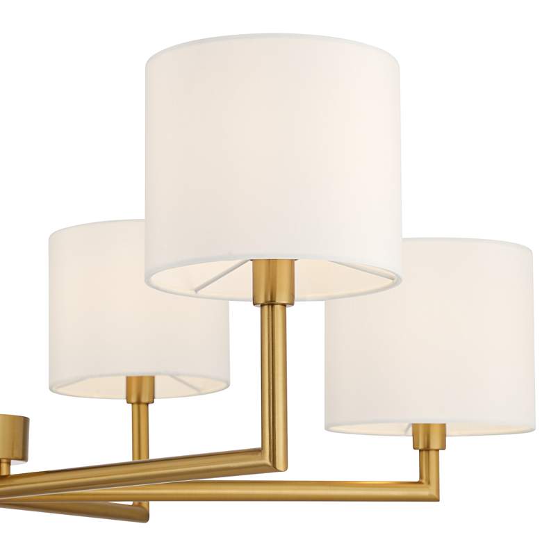 Image 3 Possini Euro Virginia 32" Wide Gold and Matte Black 6-Light Chandelier more views