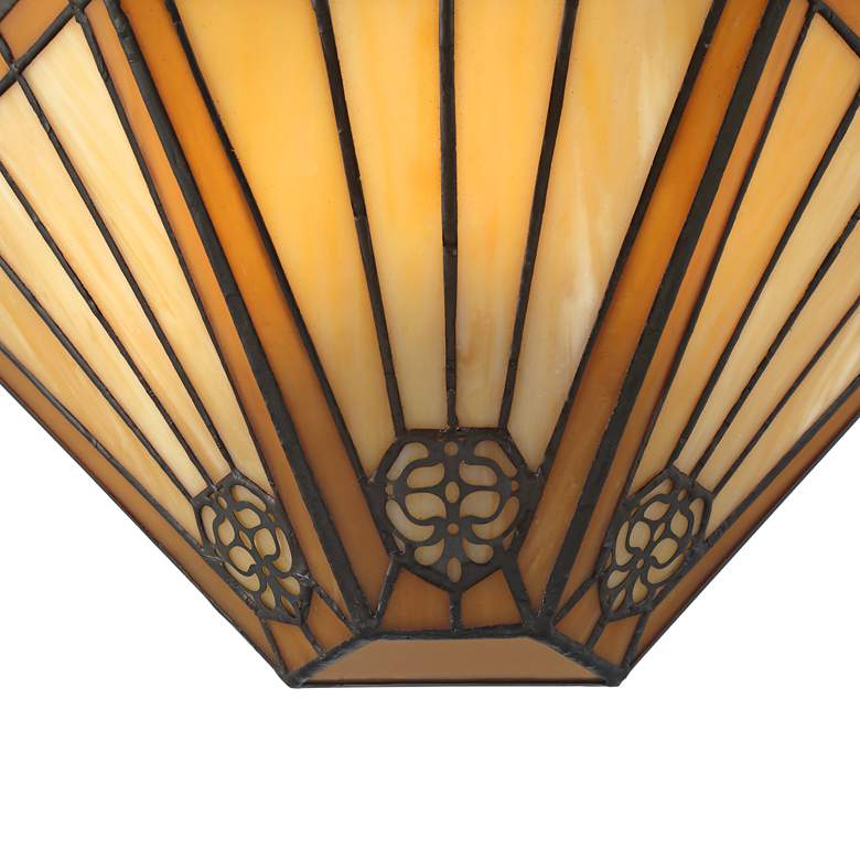 Image 3 Possini Euro Vitus 7 1/2" High Stained Glass Wall Sconce more views