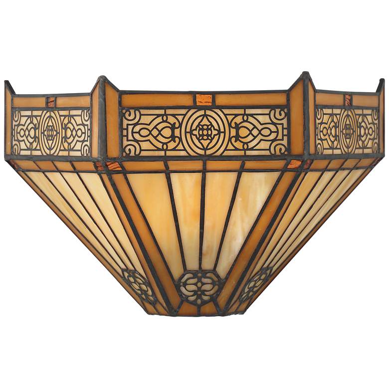 Image 4 Possini Euro Vitus 7 1/2" High Stained Glass Wall Sconce more views