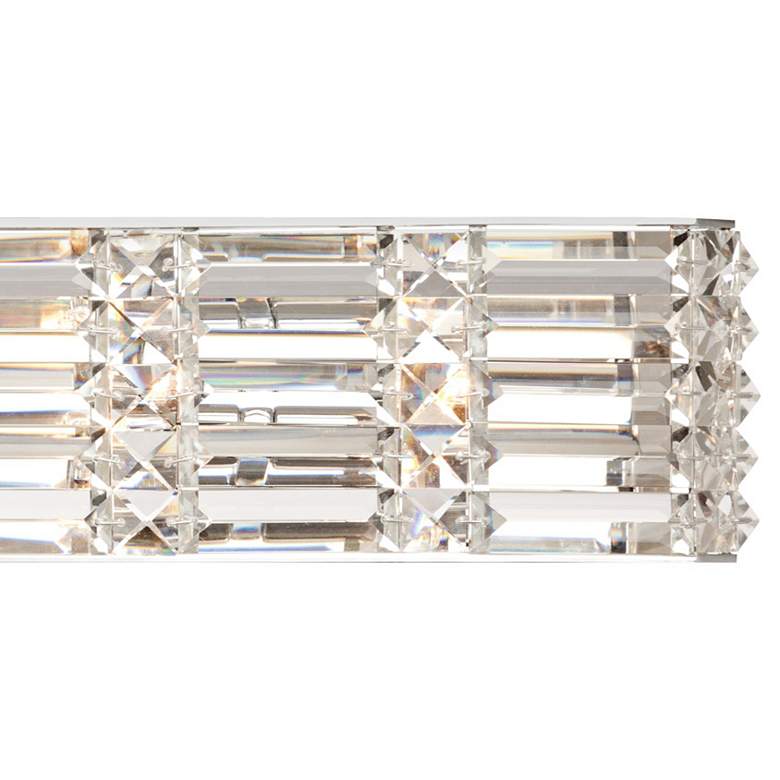 Image 3 Possini Euro Vivienne 24 1/2 inch Wide Crystal LED Bath Light more views