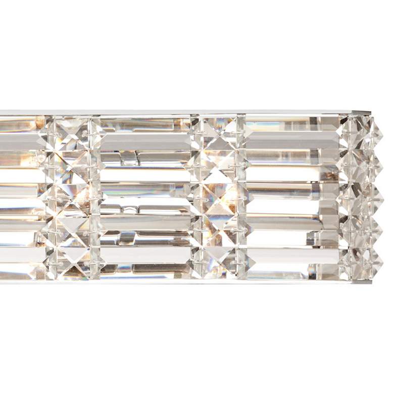 Image 3 Possini Euro Vivienne 24 1/2" Wide Crystal LED Bath Light more views