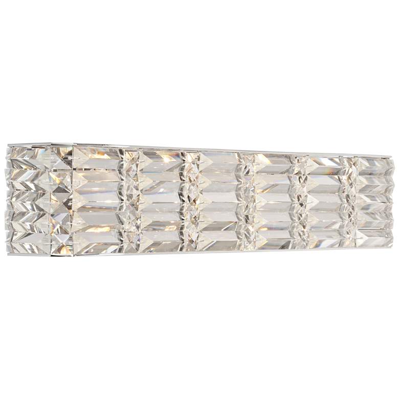 Image 4 Possini Euro Vivienne 24 1/2" Wide Crystal LED Bath Light more views