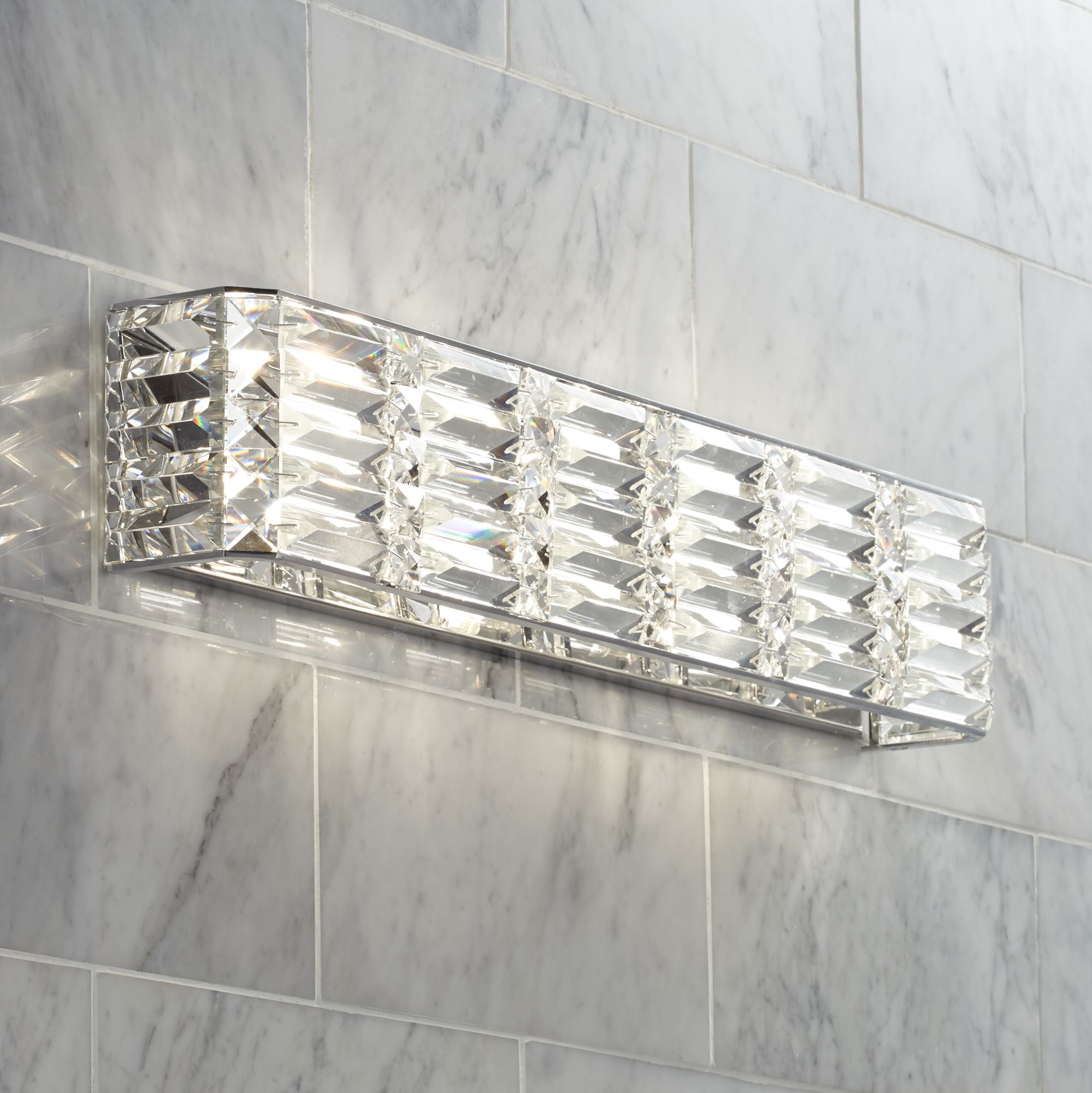 Crystal vanity light deals bar