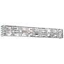 Possini Euro Vivienne 35" Wide Chrome and Crystal LED Bath Light in scene