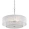 Possini Euro Viviette 20" Wide Chrome and Modern Crystal Pendant Light