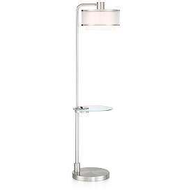 Image3 of Possini Euro Vogue 60" Modern Tray Table and USB Floor Lamp
