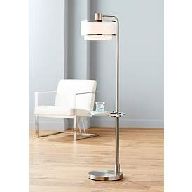 Image2 of Possini Euro Vogue 60" Modern Tray Table and USB Floor Lamp