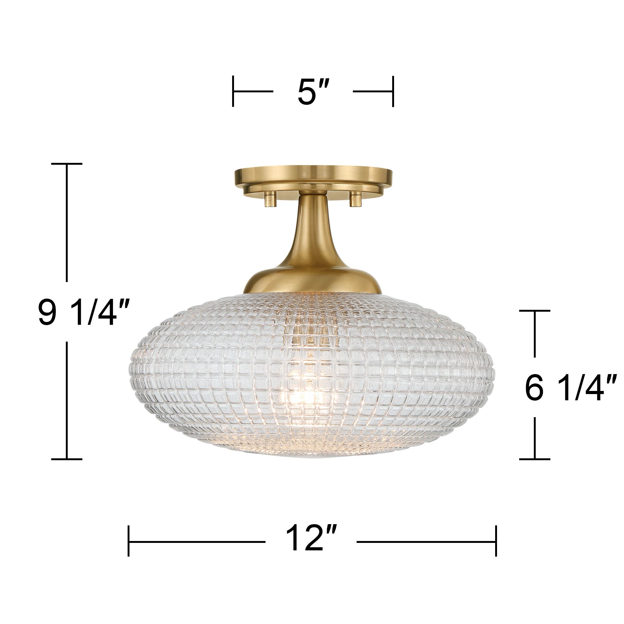 Watch A Video About the Possini Euro Voltri Warm Brass and Glass Ceiling Light