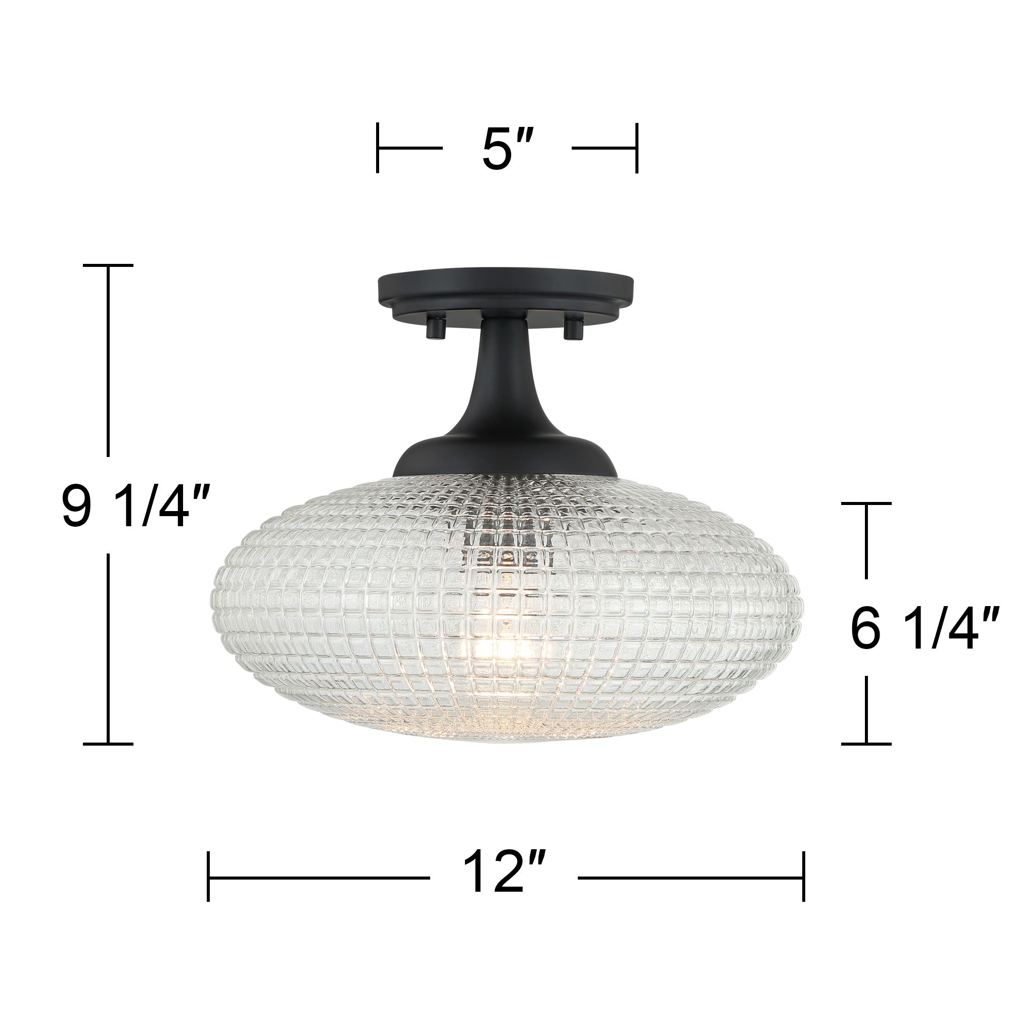 Watch A Video About the Possini Euro Voltri Matte Black and Glass Ceiling Light