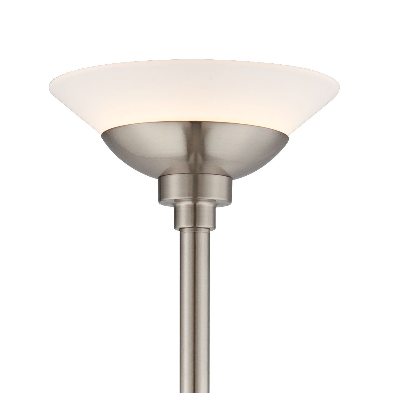 Image 3 Possini Euro Wagner 71"H Modern Brushed Nickel Torchiere Floor Lamp more views