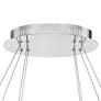 Possini Euro Wainwright 48" Modern LED Crystal Double Ring Pendant in scene