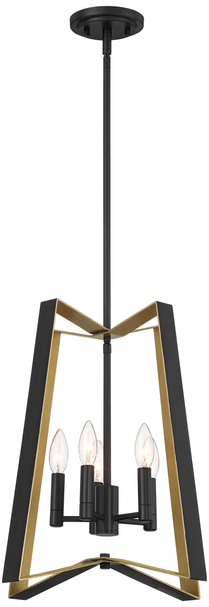 Watch A Video About the Possini Euro Clara 16 Wide Black and Gold 4 Light Pendant
