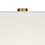 Possini Euro Wallis 29 1/2" Marble and Brass Luxe Modern Table Lamp
