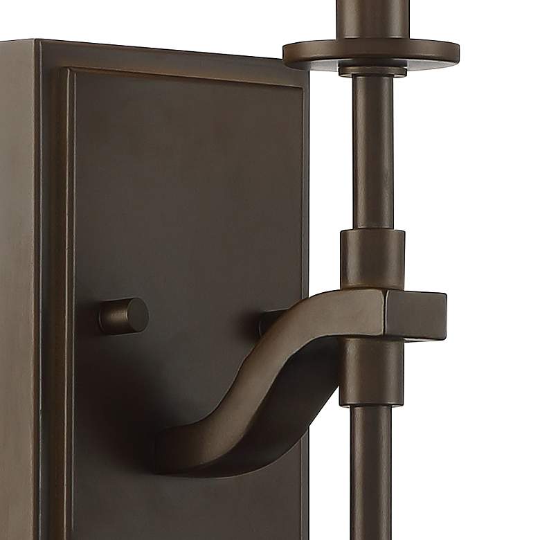 Image 3 Possini Euro Walton 20 inch High Oil-Rubbed Bronze Wall Sconce Set of 2 more views